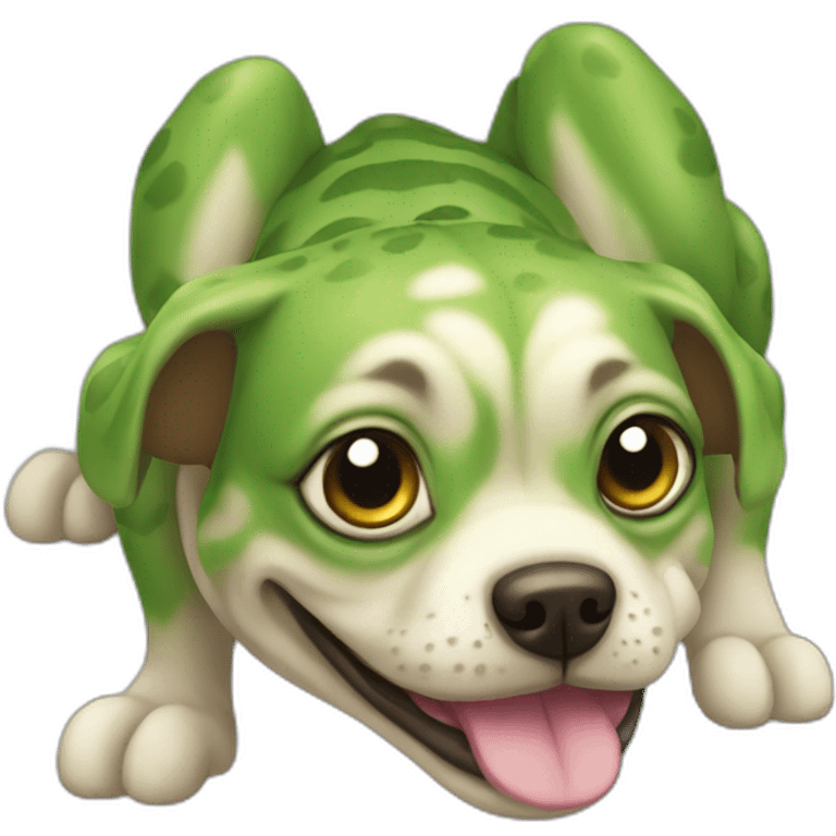 Chien grenouille emoji