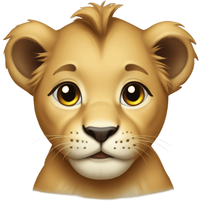 Baby lion emoji