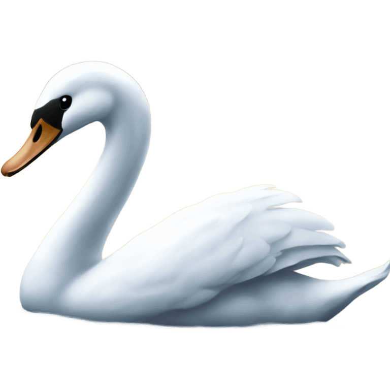 Swan on water emoji