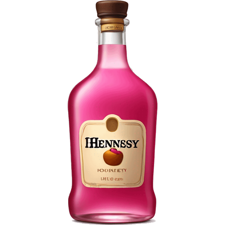 Pink Hennessy bottle emoji