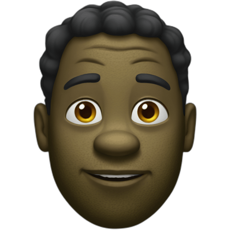 black shrek emoji