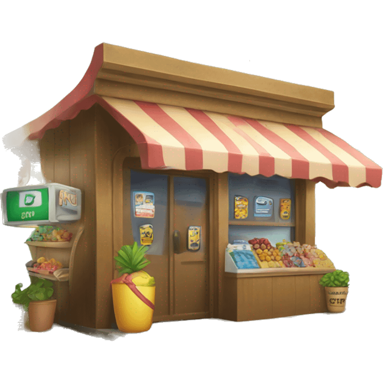 Shop “PalmBar” on the beach emoji