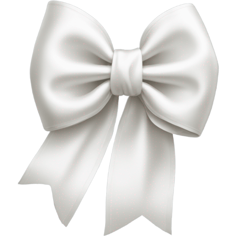 white satin bow emoji