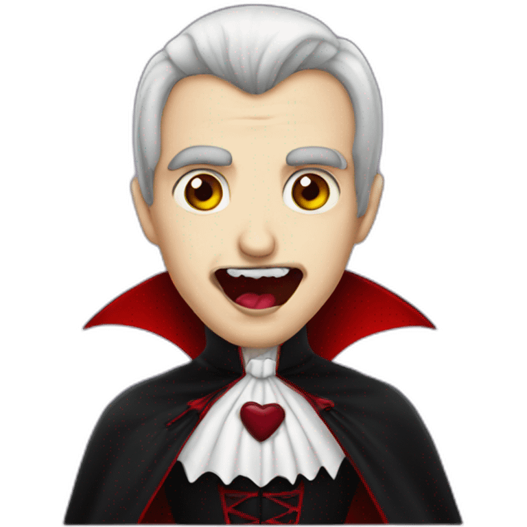 Dracula sending a kiss emoji