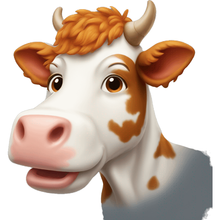 ginger cow  emoji