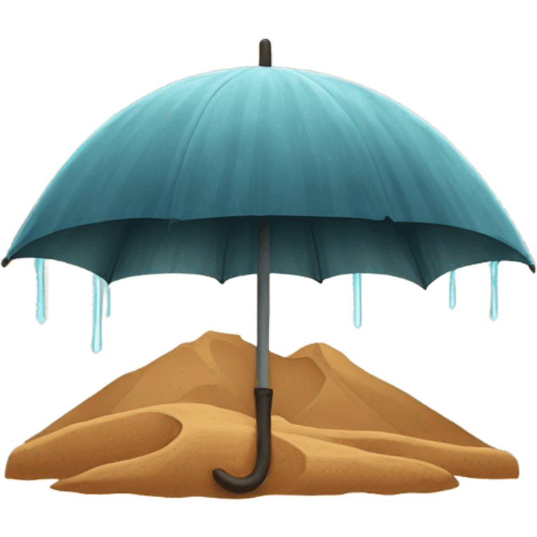 Rainy desert emoji