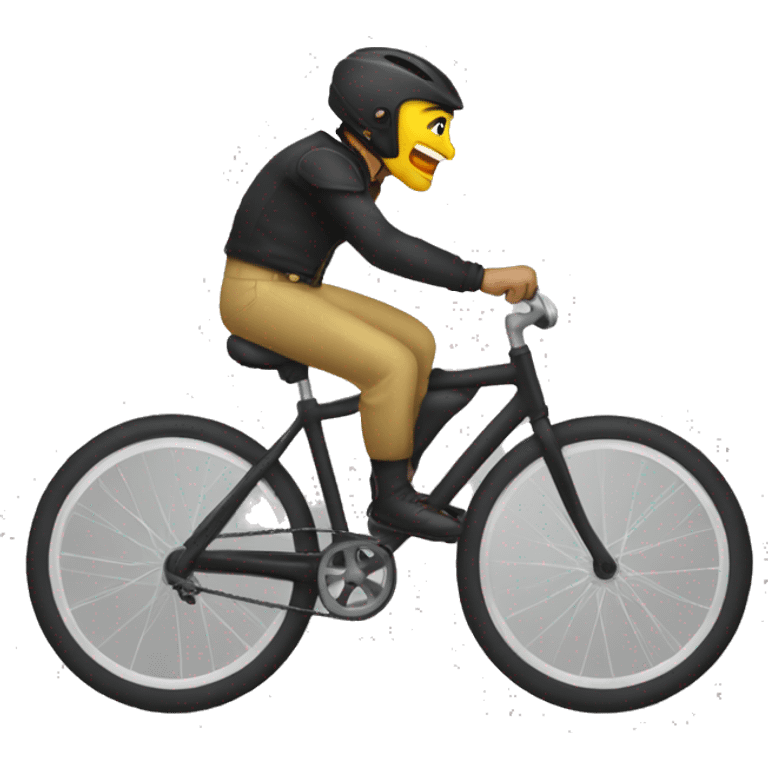 Talon sur un vélo  emoji