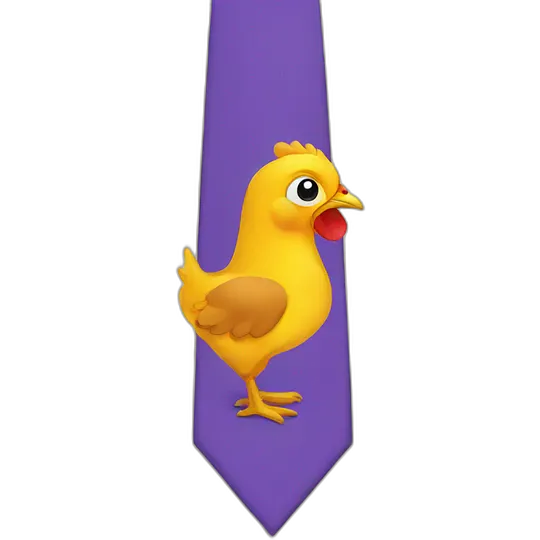 Hen tie emoji