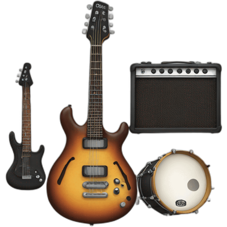 Instrumentos de rock emoji