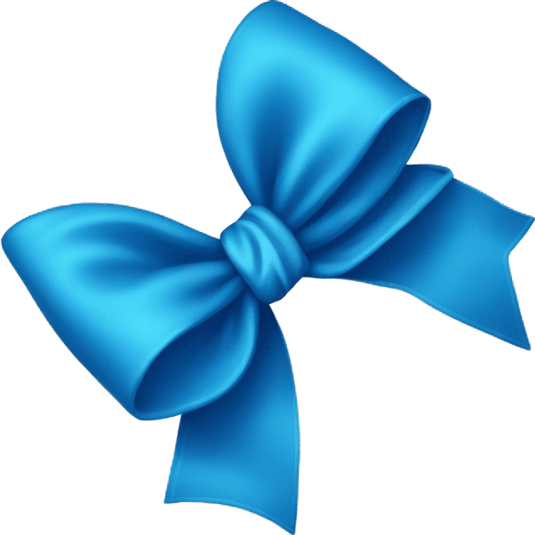 Blue bow emoji emoji