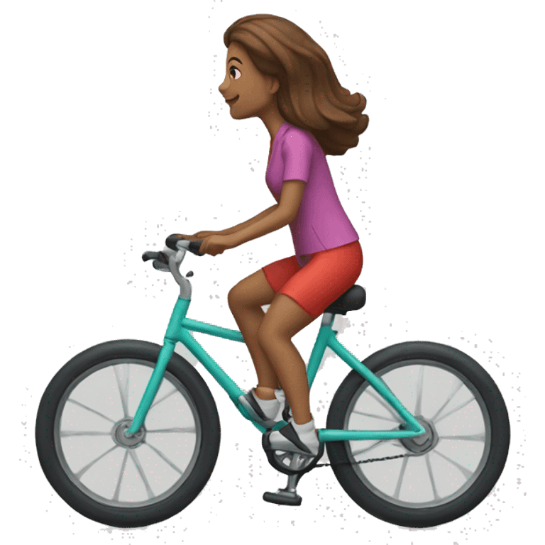 women riding unicycle emoji