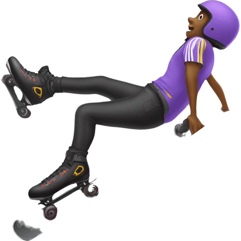 Rollerblader on a ramp emoji