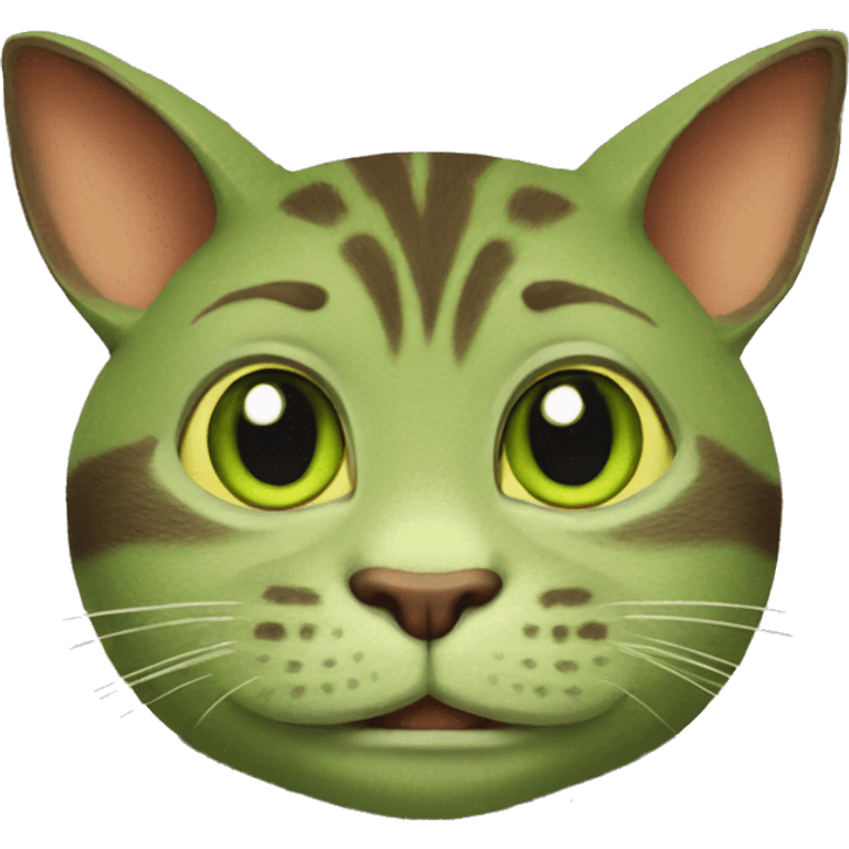 Shrek as a cat emoji