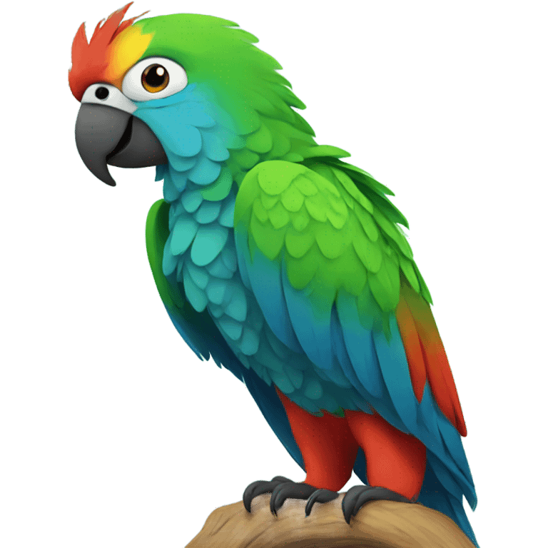 Parrot love emoji