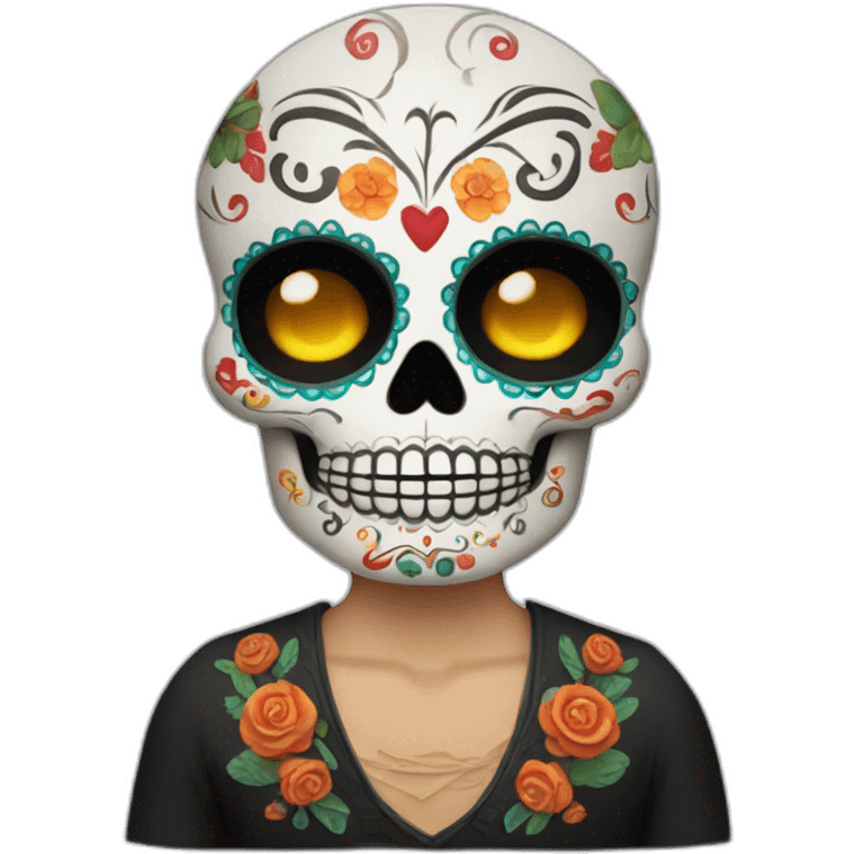 dia de los muertos, mano numero 1 emoji