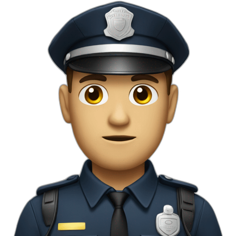 Policeman listening emoji