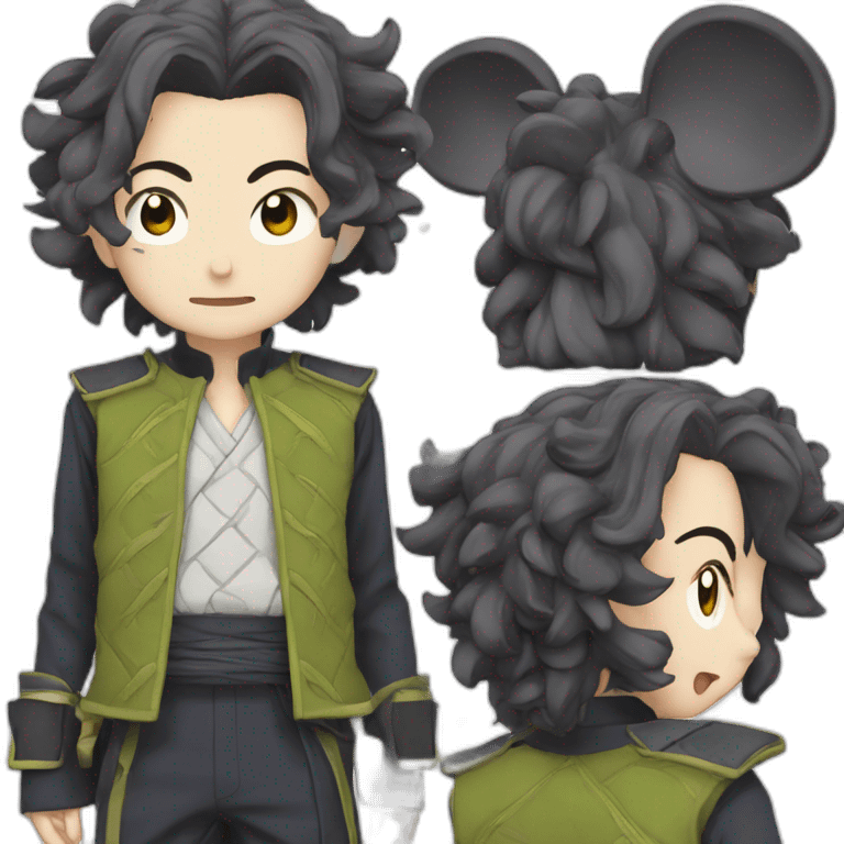 Tanjiro qui souris emoji