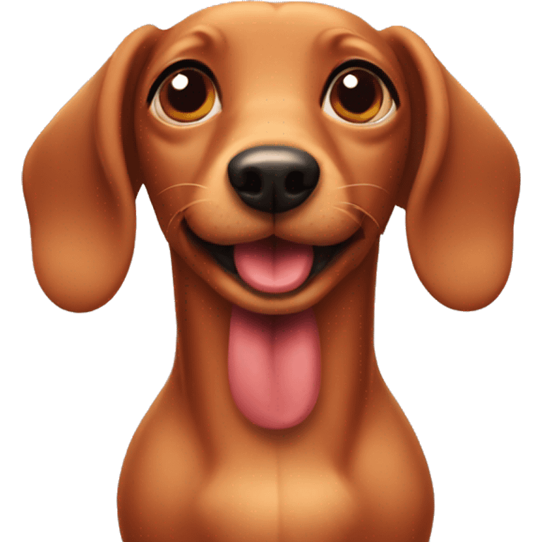 sausage dog  cute  emoji