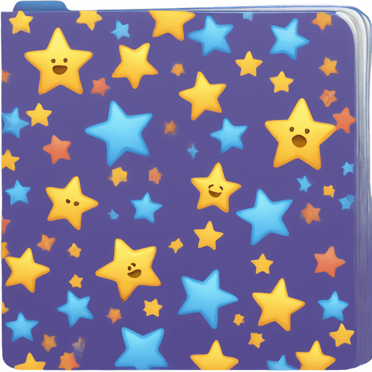 File folder with colorful stars emoji