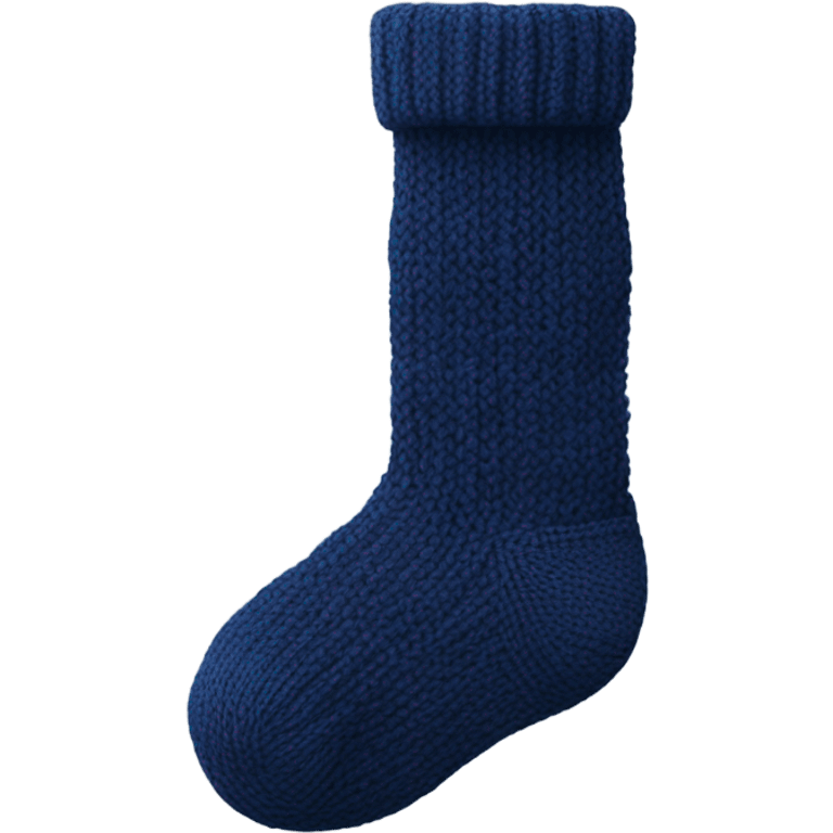 navi blue 
knitted socks emoji