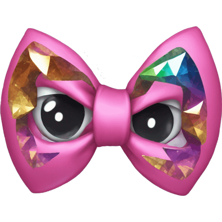 Bow with a disco emoji