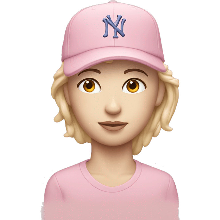 pastel pink ny cap emoji