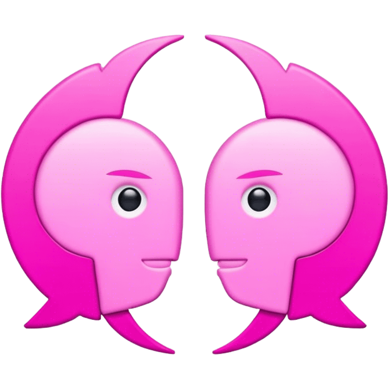 gemeni like pink logo emoji