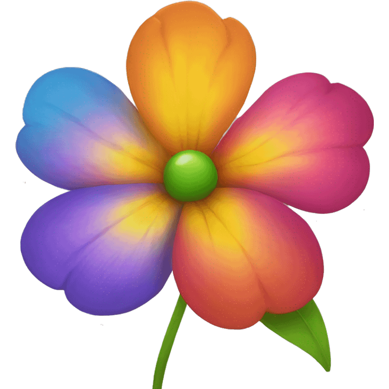 Flower multicolor emoji