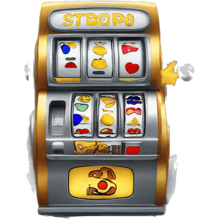 A slot machine with flags emoji