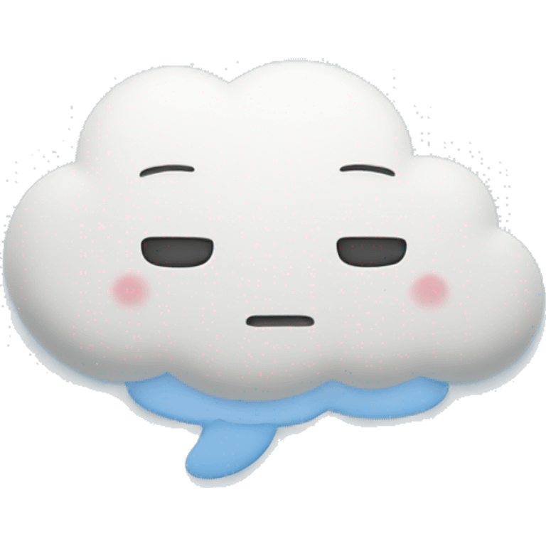 sad speech bubble in form of a cloud emoji