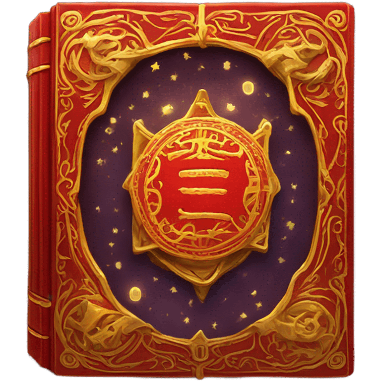 red magical book emoji