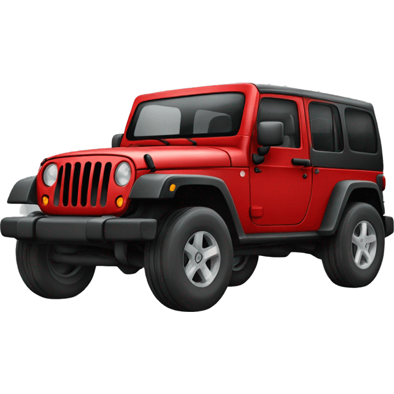 Jeep vermelho  emoji