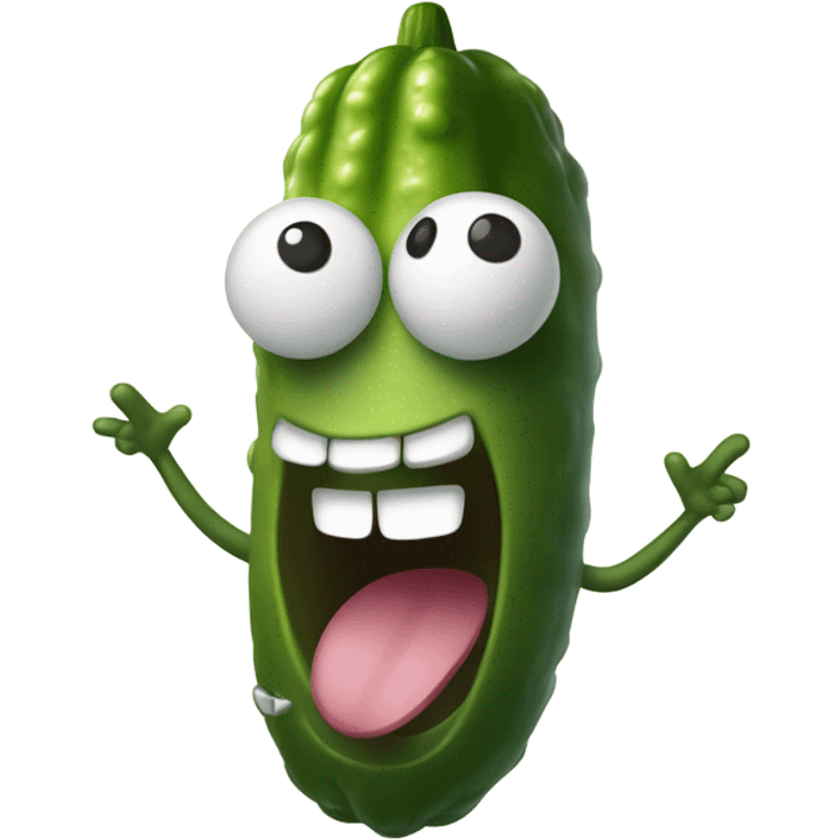 Happy pickle  emoji