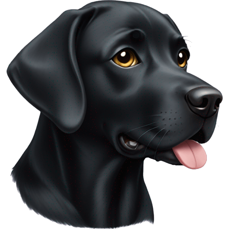 Black Labrador retriever emoji