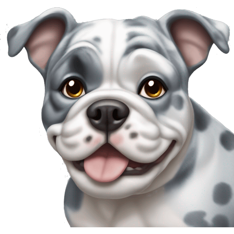 Blue Merle bulldog emoji