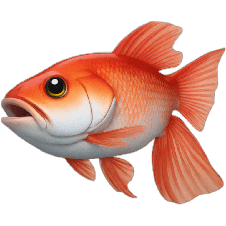 Réal Red fish out of water emoji