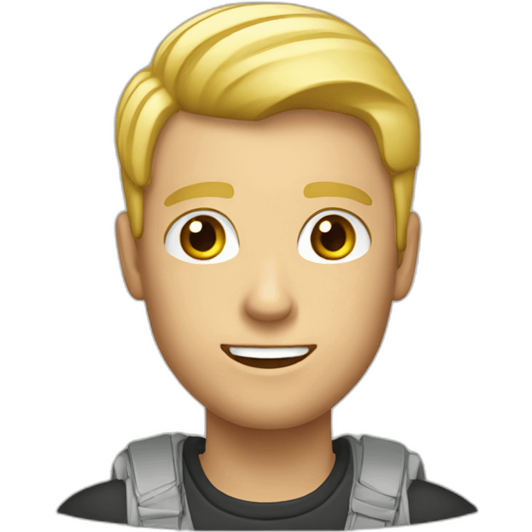 photographe blond homme emoji