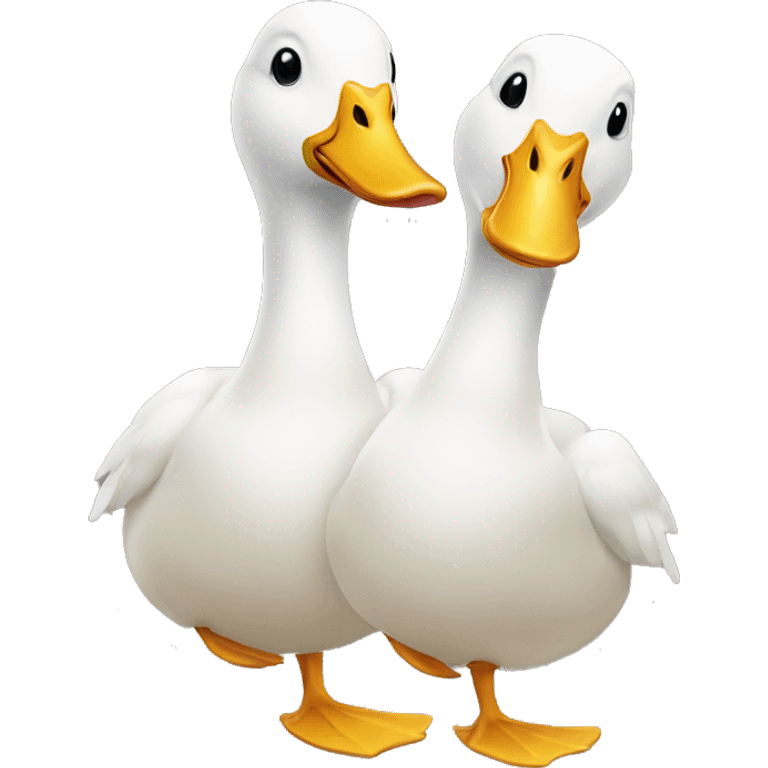 Duck with two heads emoji