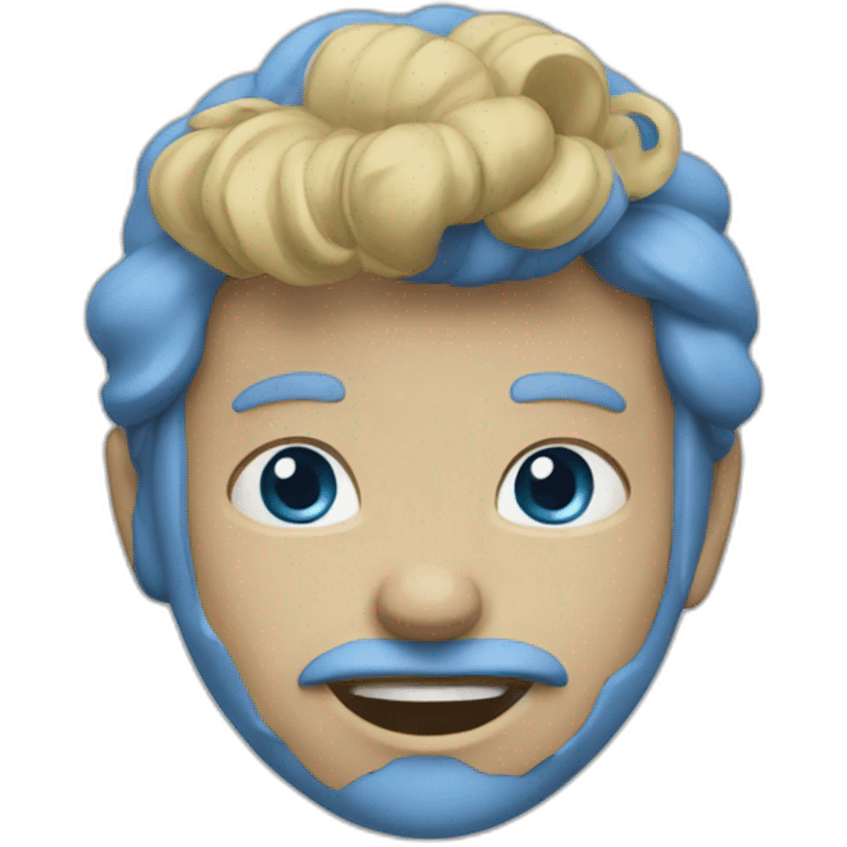 noeud  bleu emoji