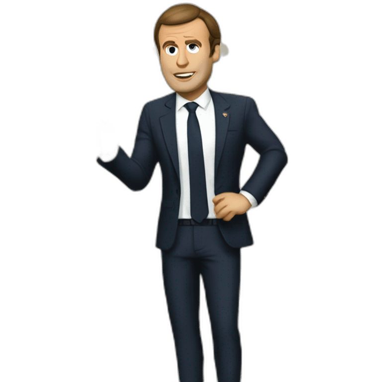 macron qui embrasse brigite emoji