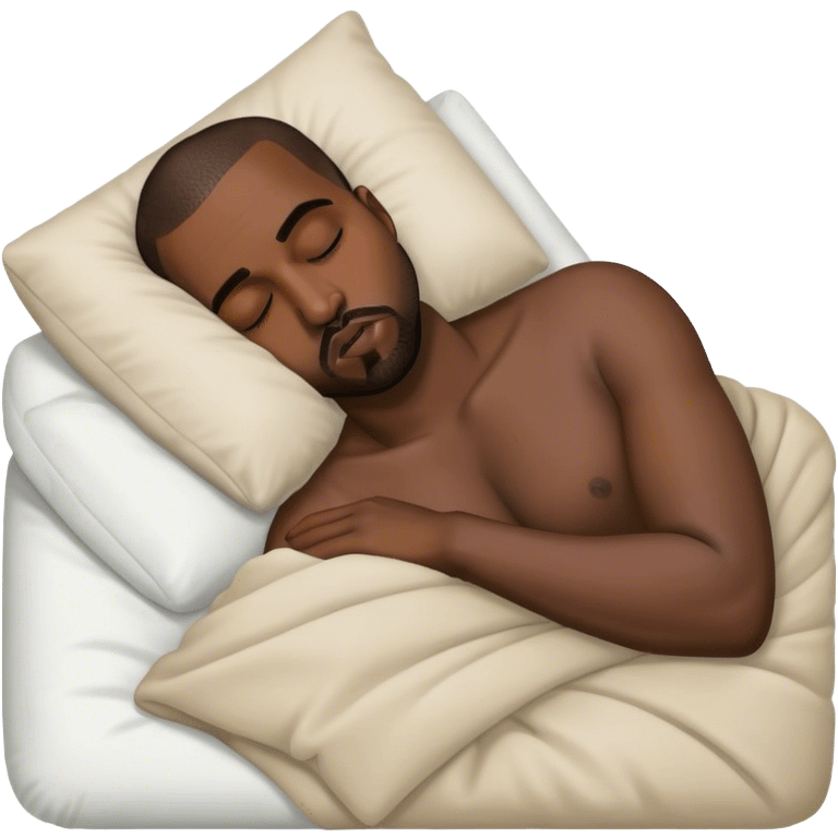 kanye west, sleeping  emoji