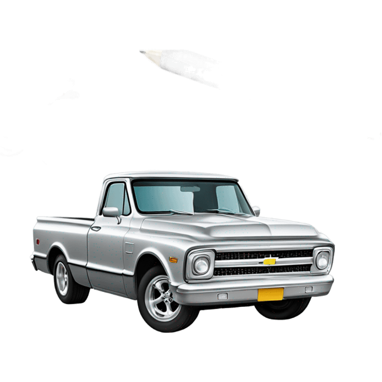 67 Chevy C10 Silver emoji