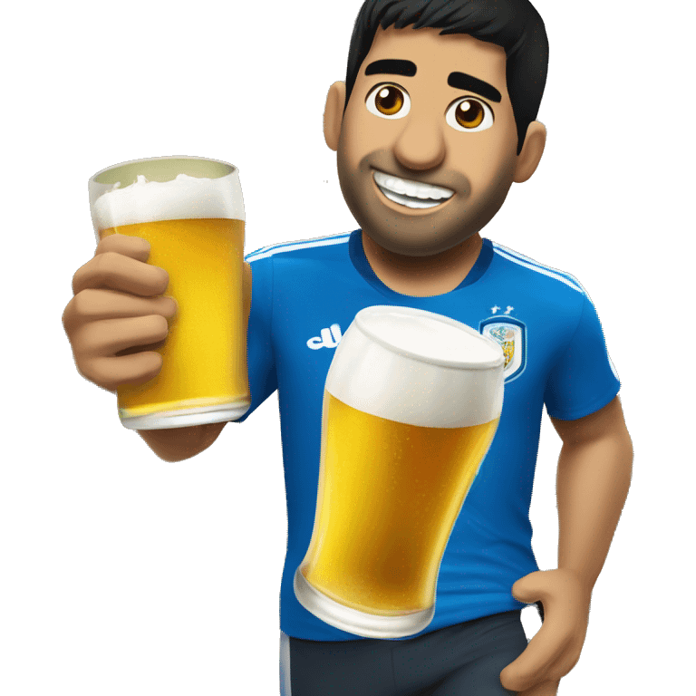 Luis Suárez drink beer emoji