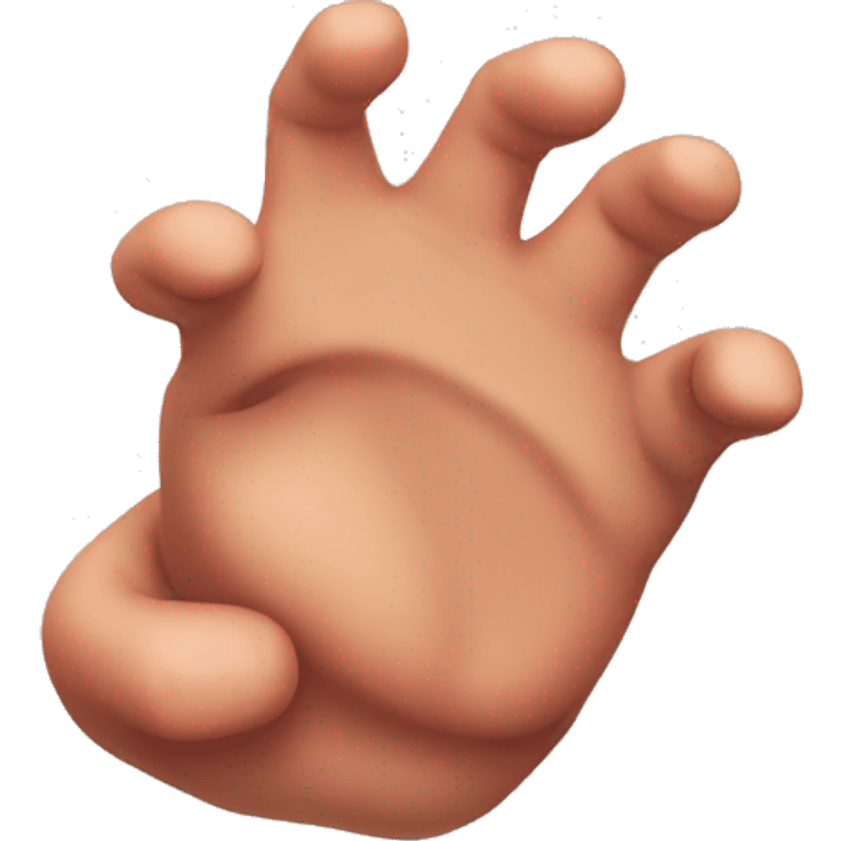 knuckles hand emoji