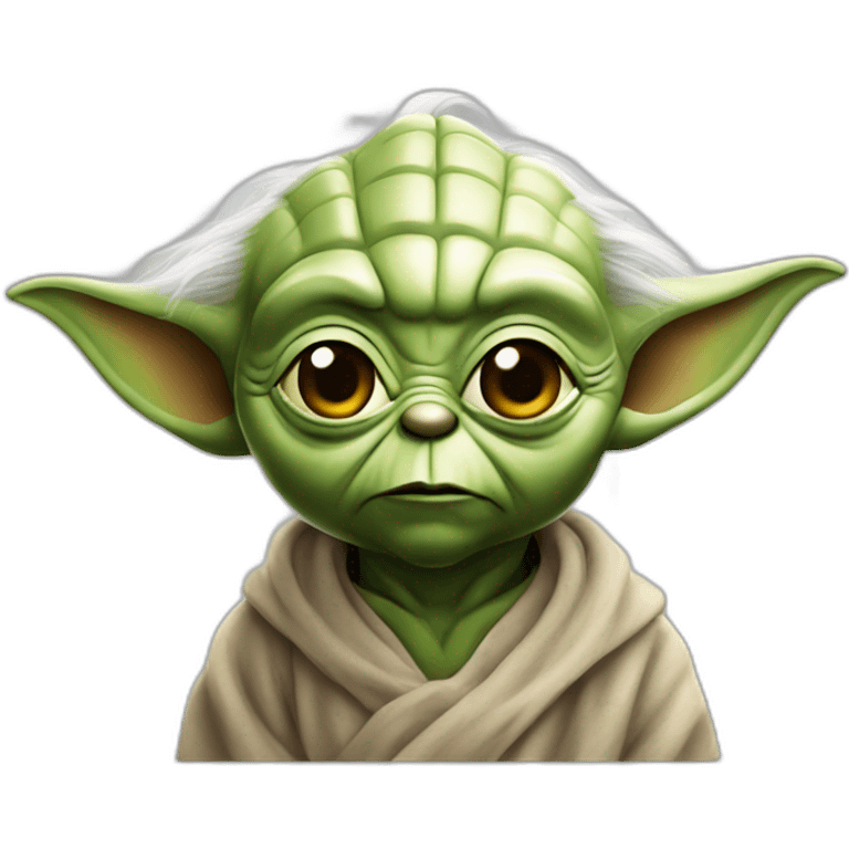 Yoda qui fume emoji