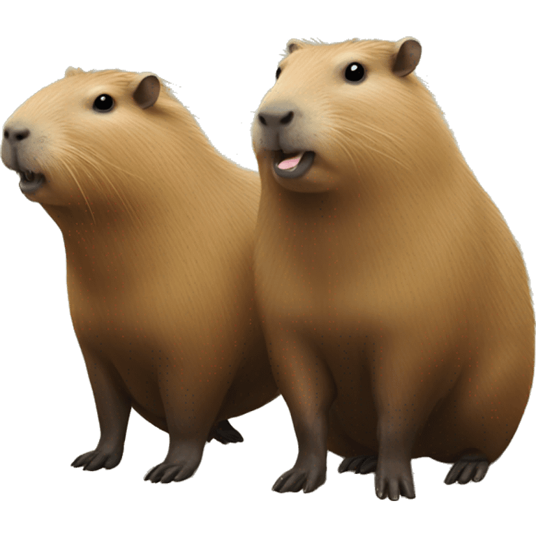 Capybara couple emoji