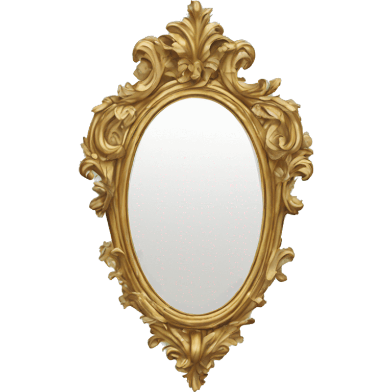 vintage rococo mirror emoji