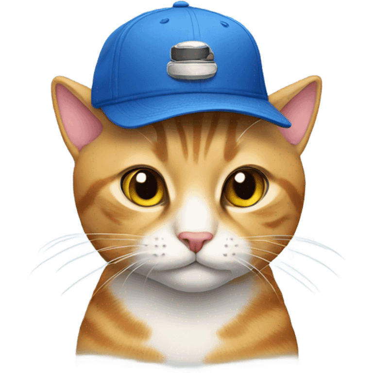 Cat wearing cap emoji