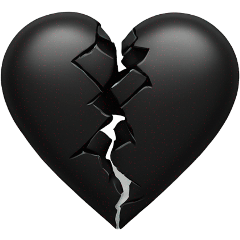 Broken black heart emoji