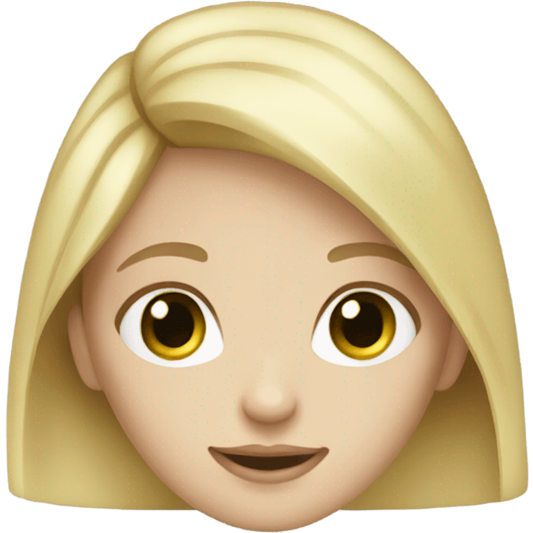 girl with blonde hair green eyes and fair skin emoji